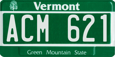 VT license plate ACM621