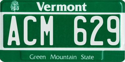 VT license plate ACM629