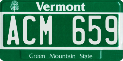 VT license plate ACM659