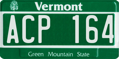 VT license plate ACP164