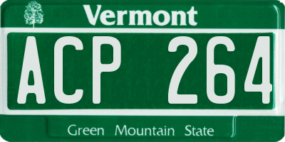 VT license plate ACP264