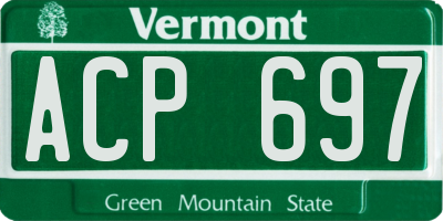 VT license plate ACP697