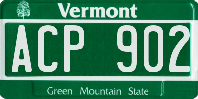 VT license plate ACP902
