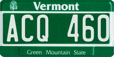 VT license plate ACQ460