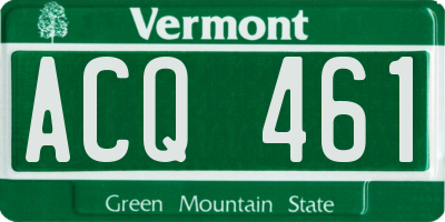 VT license plate ACQ461