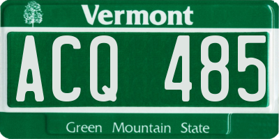 VT license plate ACQ485