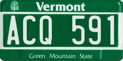 VT license plate ACQ591