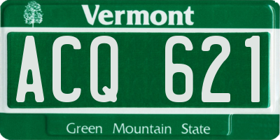 VT license plate ACQ621