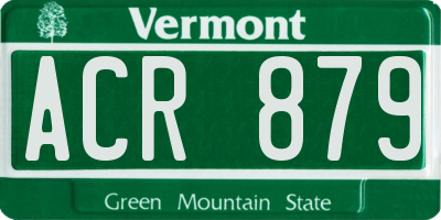 VT license plate ACR879