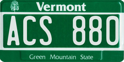 VT license plate ACS880