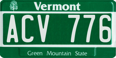 VT license plate ACV776