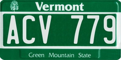 VT license plate ACV779