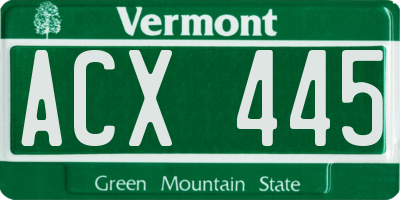 VT license plate ACX445