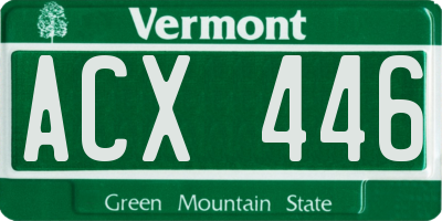 VT license plate ACX446