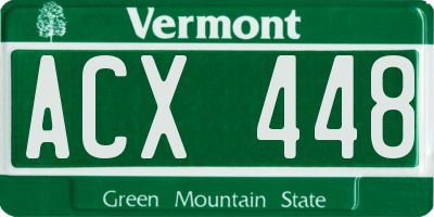 VT license plate ACX448