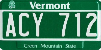 VT license plate ACY712