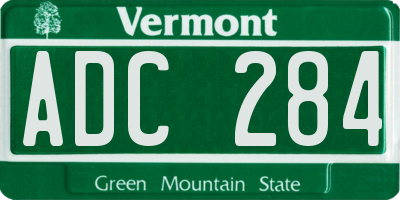 VT license plate ADC284