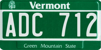 VT license plate ADC712
