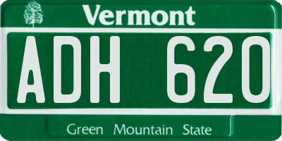 VT license plate ADH620