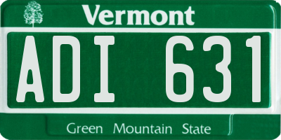VT license plate ADI631