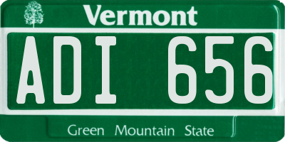 VT license plate ADI656