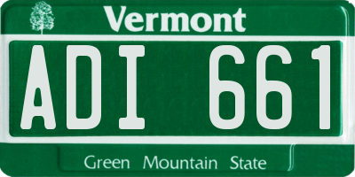 VT license plate ADI661