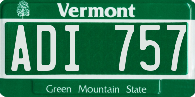 VT license plate ADI757