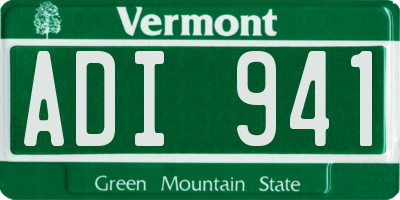VT license plate ADI941