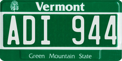 VT license plate ADI944