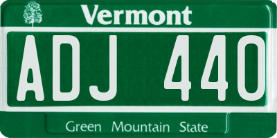 VT license plate ADJ440