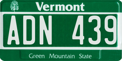 VT license plate ADN439