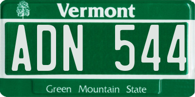 VT license plate ADN544
