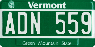 VT license plate ADN559