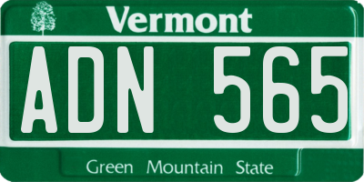 VT license plate ADN565