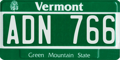 VT license plate ADN766