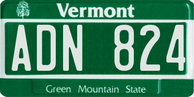 VT license plate ADN824