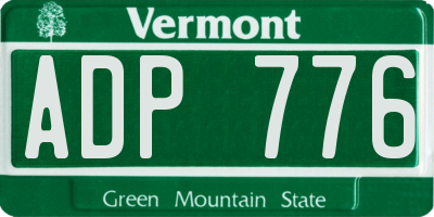 VT license plate ADP776