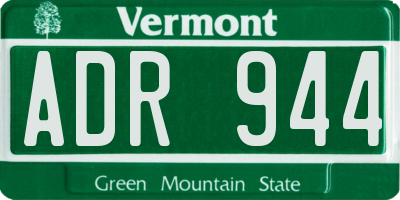 VT license plate ADR944