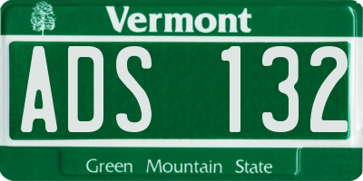 VT license plate ADS132