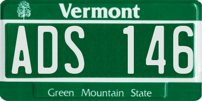 VT license plate ADS146