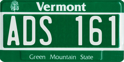 VT license plate ADS161