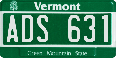 VT license plate ADS631