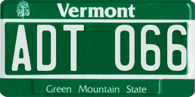 VT license plate ADT066