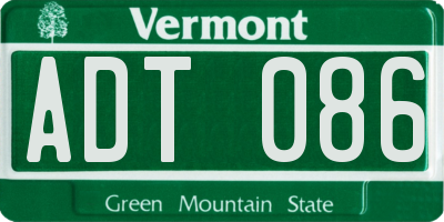 VT license plate ADT086