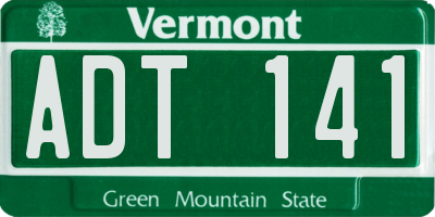 VT license plate ADT141