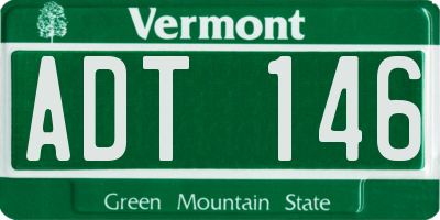 VT license plate ADT146