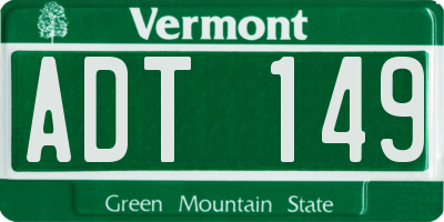 VT license plate ADT149