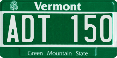 VT license plate ADT150