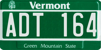 VT license plate ADT164