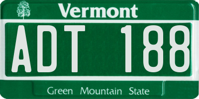 VT license plate ADT188